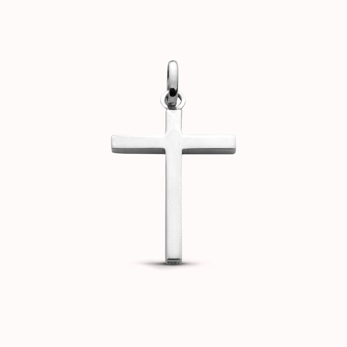 croix bâton en argent 20 mm
