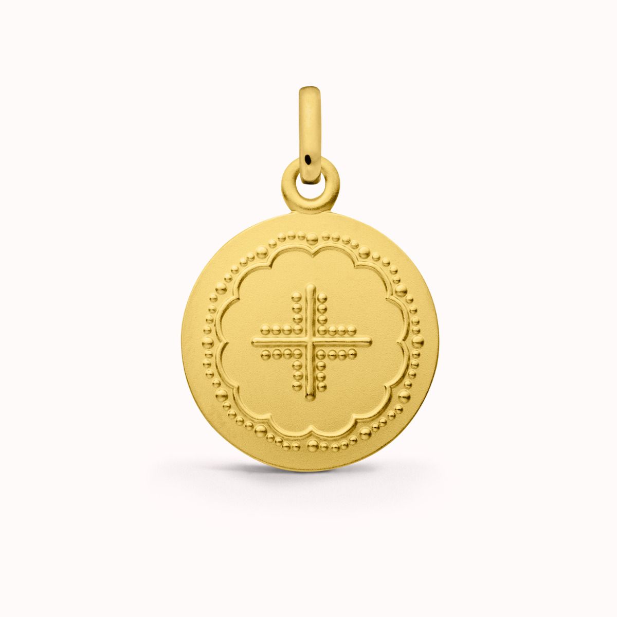 médaille croix Flora en or jaune