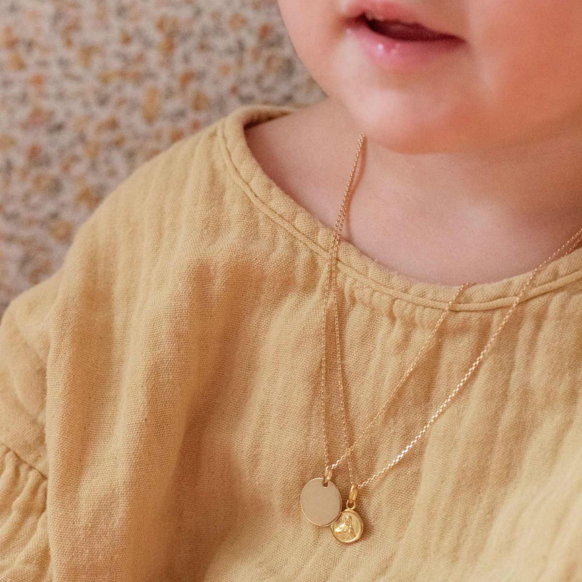 médaille en or à graver pour enfant