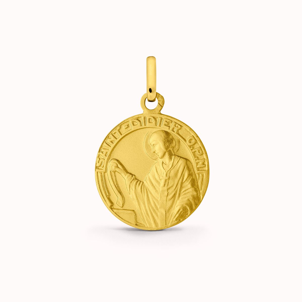 Médaille Saint Didier en Or Jaune 18 carats - 15 mm