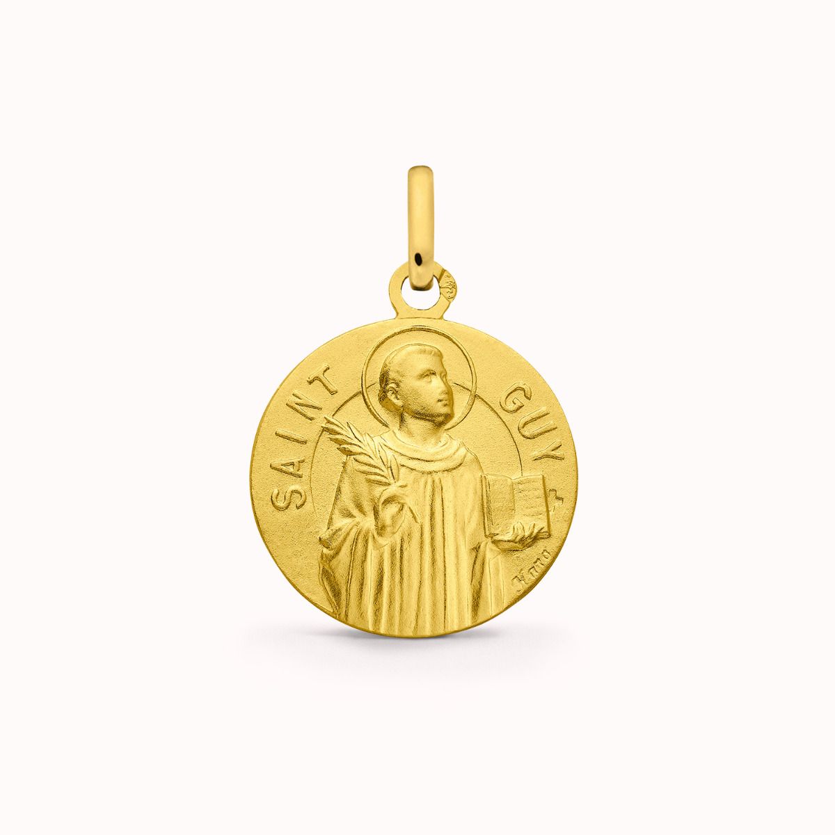 Médaille Saint Guy en Or Jaune 18 carats - 15 mm