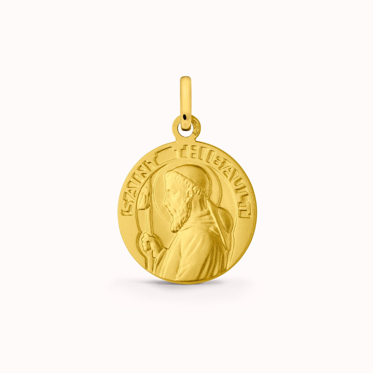 Médaille Saint Thibault en Or Jaune 18 carats - 15 mm