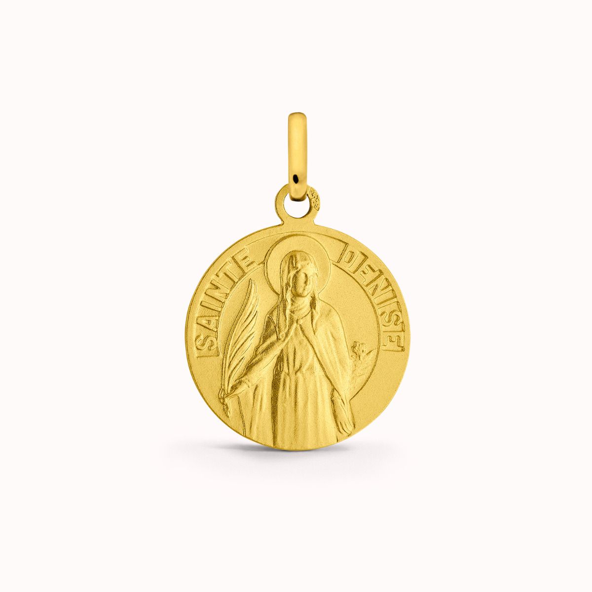 Médaille Sainte Denise en Or Jaune 18 carats - 15 mm