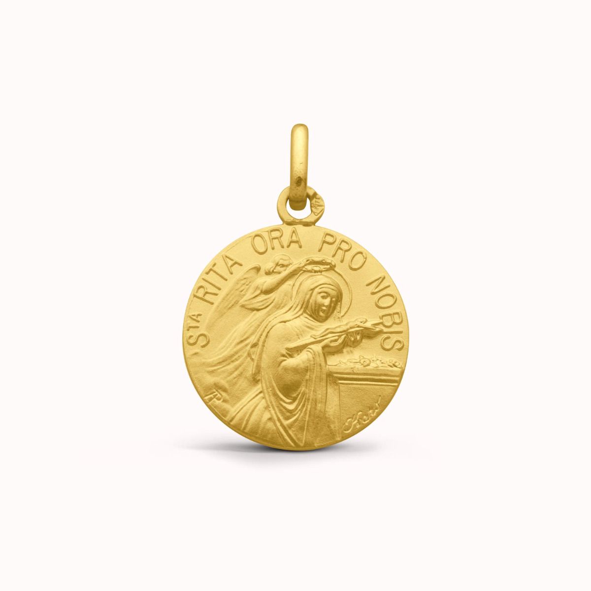 médaille Sainte Rita en or jaune 