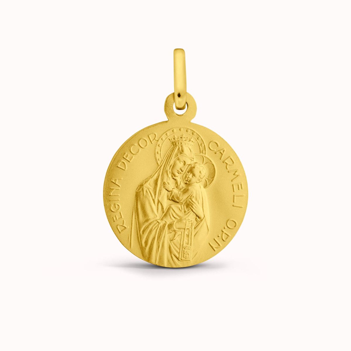 médaille scapulaire du Mont-Carmel avec revers Notre-Dame du Mont-Carmel en Or